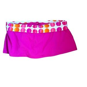 La Blanca Swim Skirt with pink & orange band